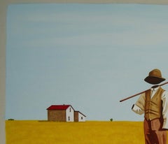 Algun Dia - figurative painting, landscape painting