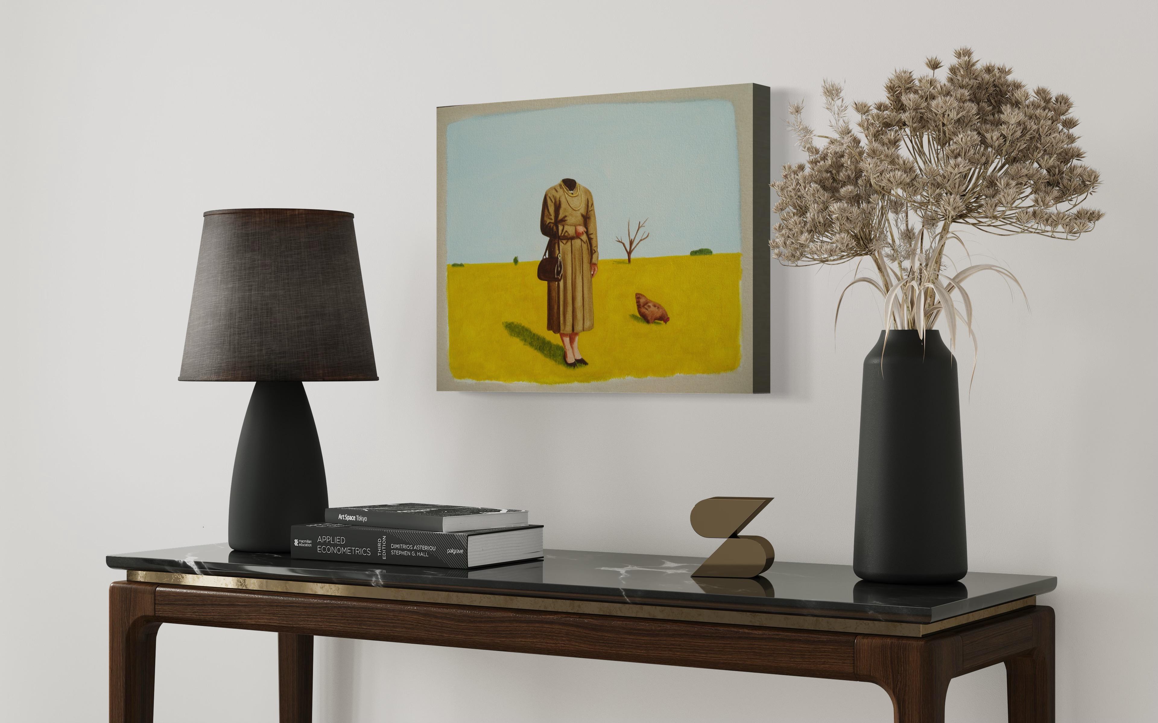 La Tia - pintura figurativa, pintura de paisaje - Painting de Mauricio Vergara