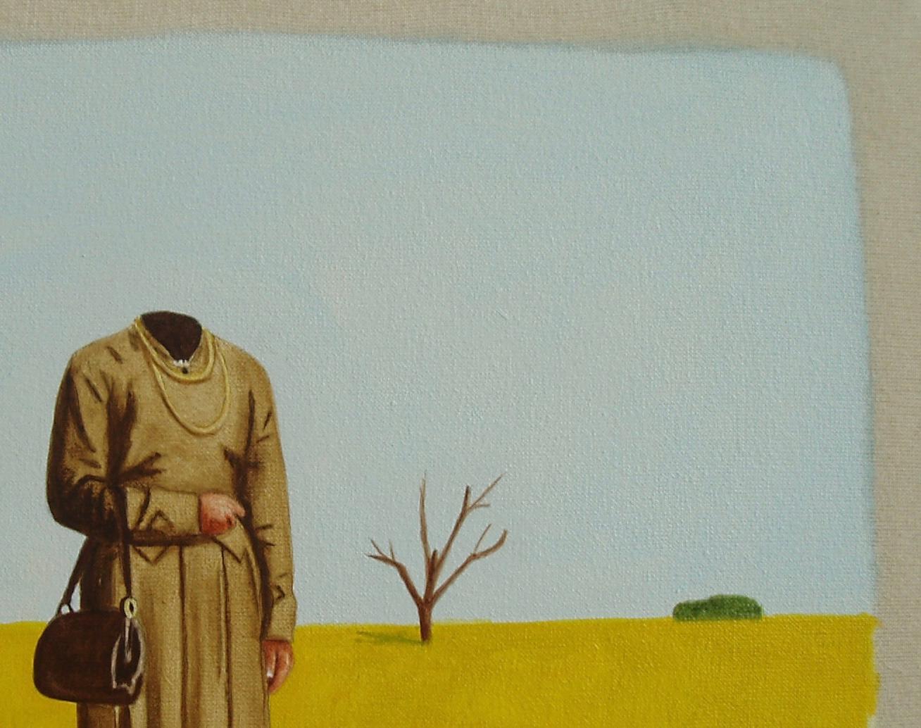 La Tia - pintura figurativa, pintura de paisaje en venta 2