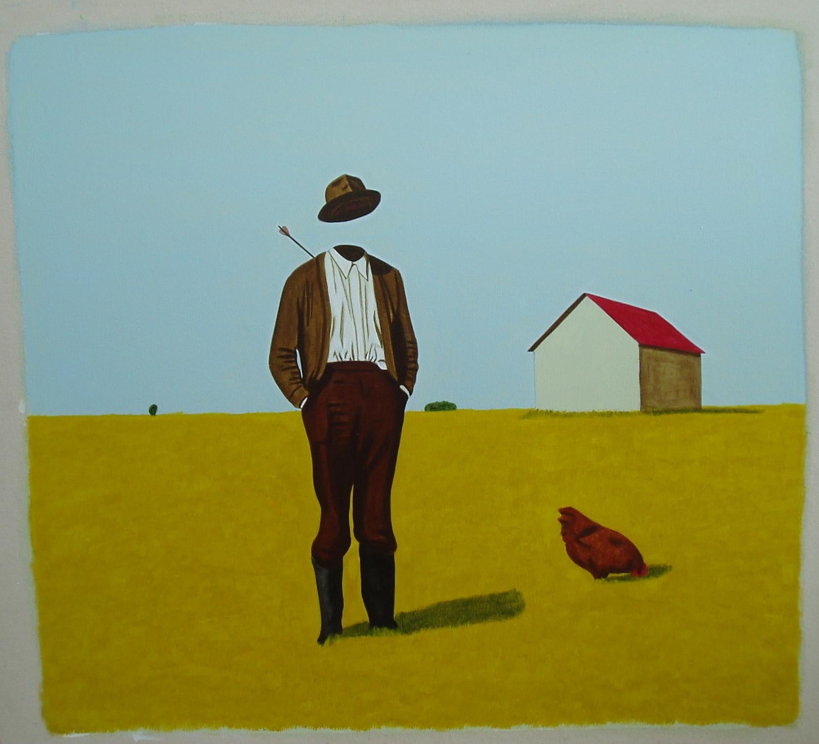 Cette belle peinture surréaliste de Mauricio est livrée roulée dans un tube et doit être tendue à la réception.
Dans ses œuvres, Mauricio combine son expertise figurative avec des scénarios surréalistes : des humains sans corps, juste habillés de
