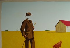 Tal Vez - figurative painting, landscape painting