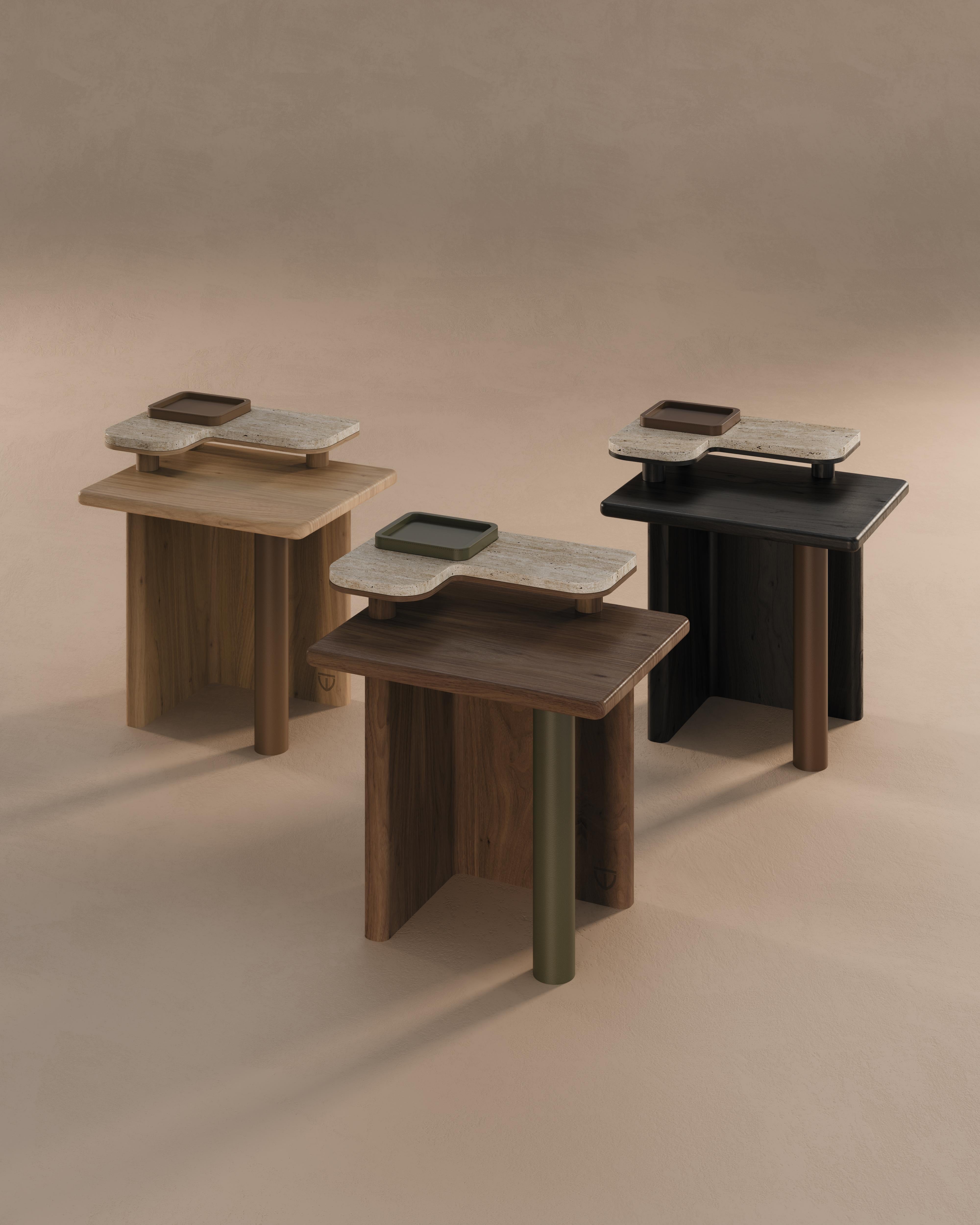 Table d'appoint Maurier Made in Portugal By Wood Tailors Club en vente 3