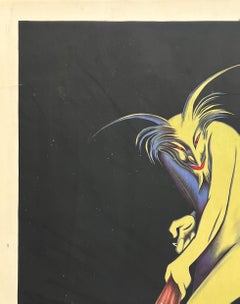 MAURIN QUINA Original Vintage French Advertising Poster Green Devil - Cappiello
