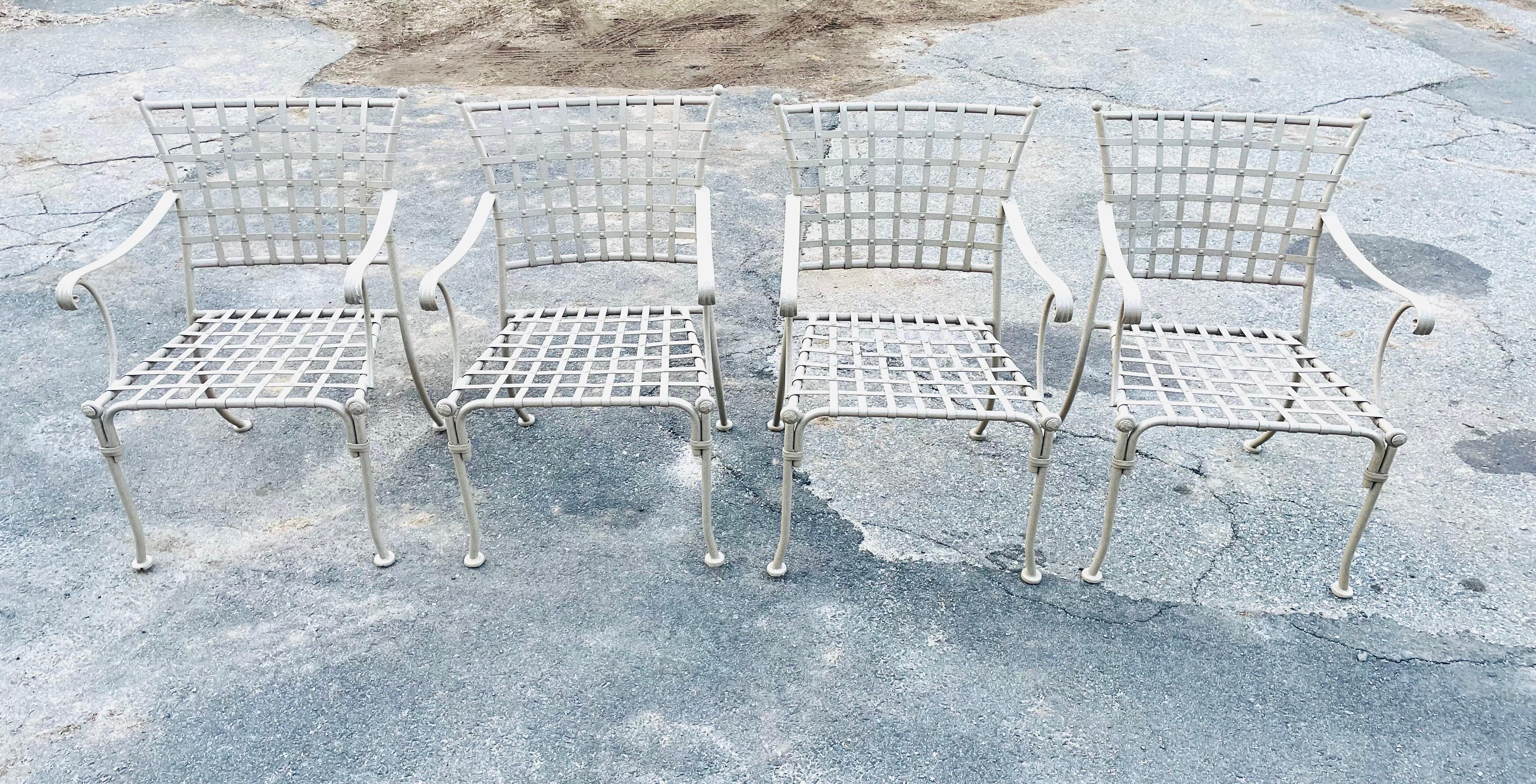 Vintage schmiedeeiserne Stühle für den Außenbereich Mario Papperzini für Salterini (Neoklassisch) im Angebot