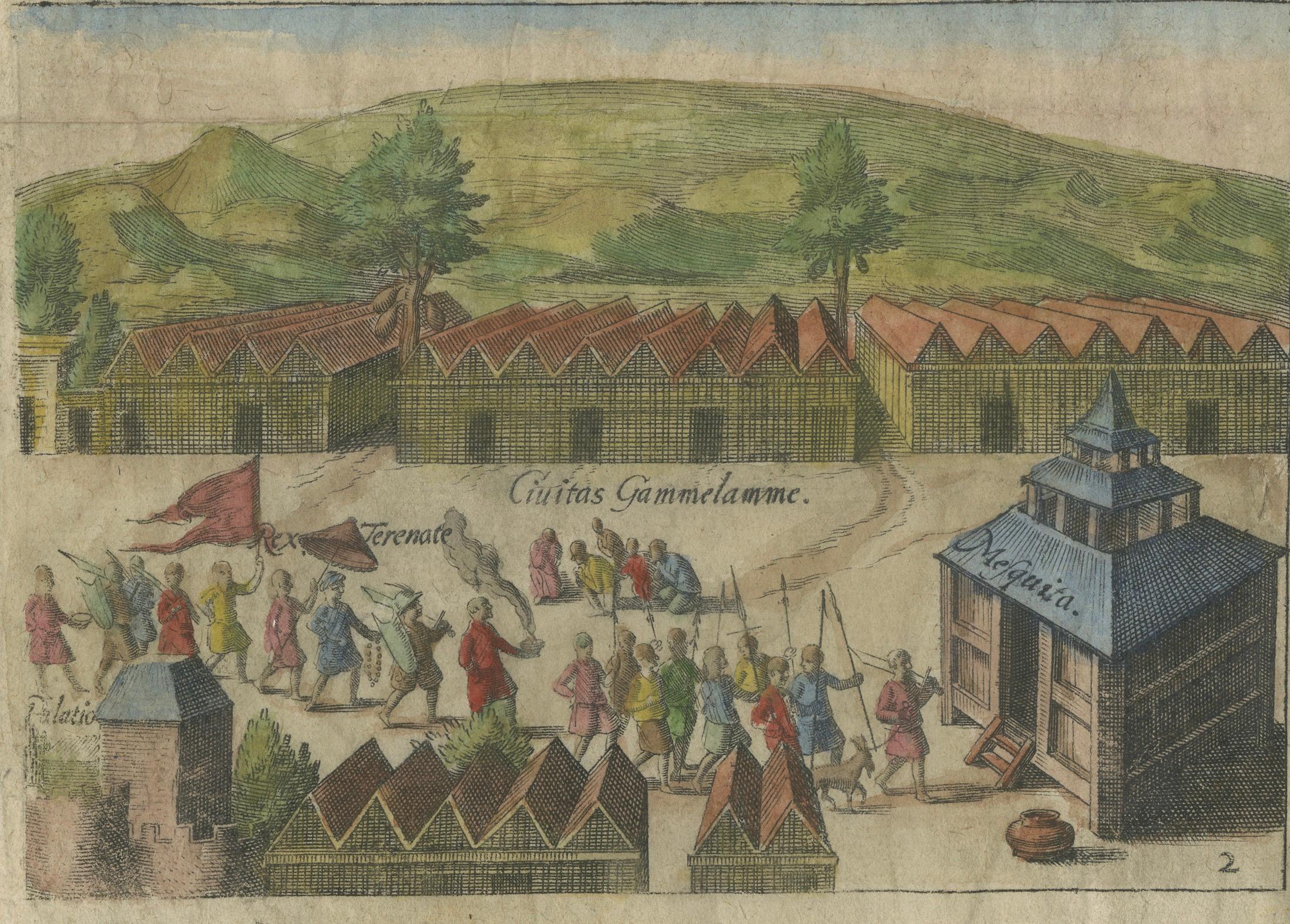 Titolo: Mauritius, Isole Banda, Ternate e Tuban - Orlers, Leiden 1610

Stampa antica tratta da Den Nassauschen Lauren-Crans di Jan Janszoon Orlers, pubblicata a Leida nel 1610 e incisa da H. van Haestens. Il foglio contiene quattro dettagliate