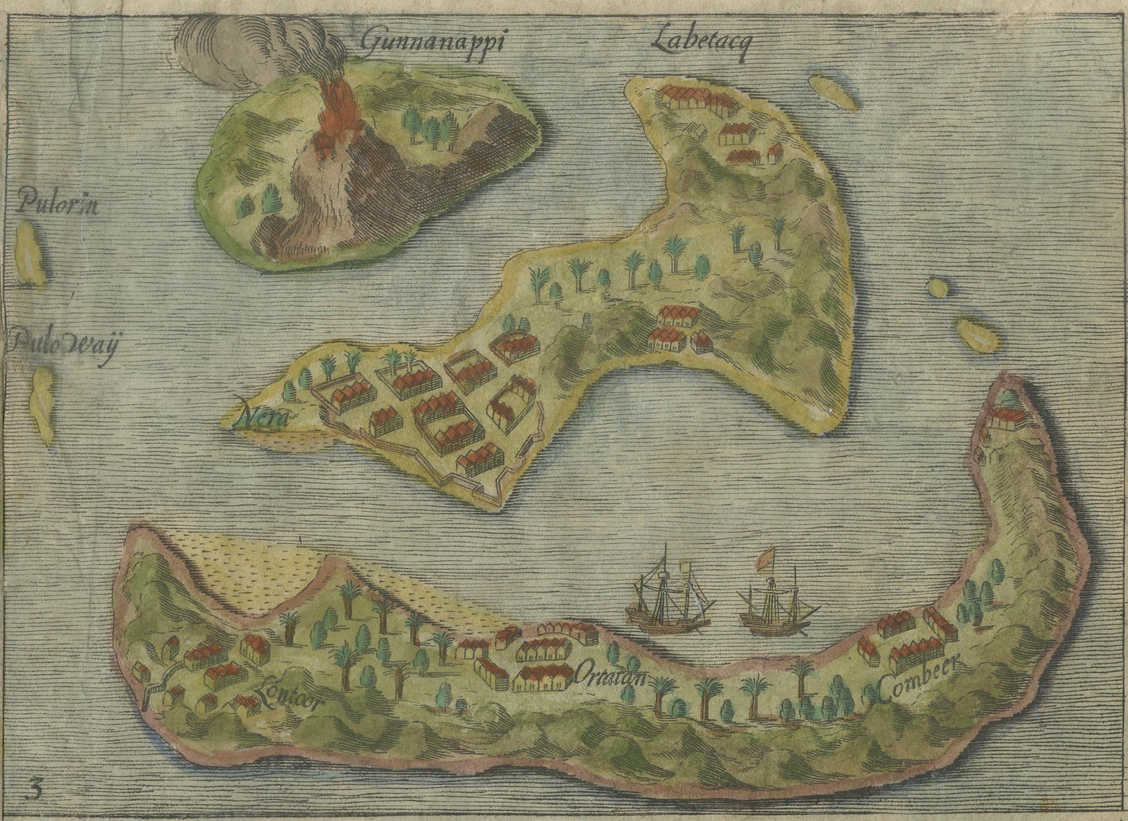 Mauritius, Isole Banda, Ternate e Tuban - Orlers, Leiden 1610 In condizioni discrete in vendita a Langweer, NL
