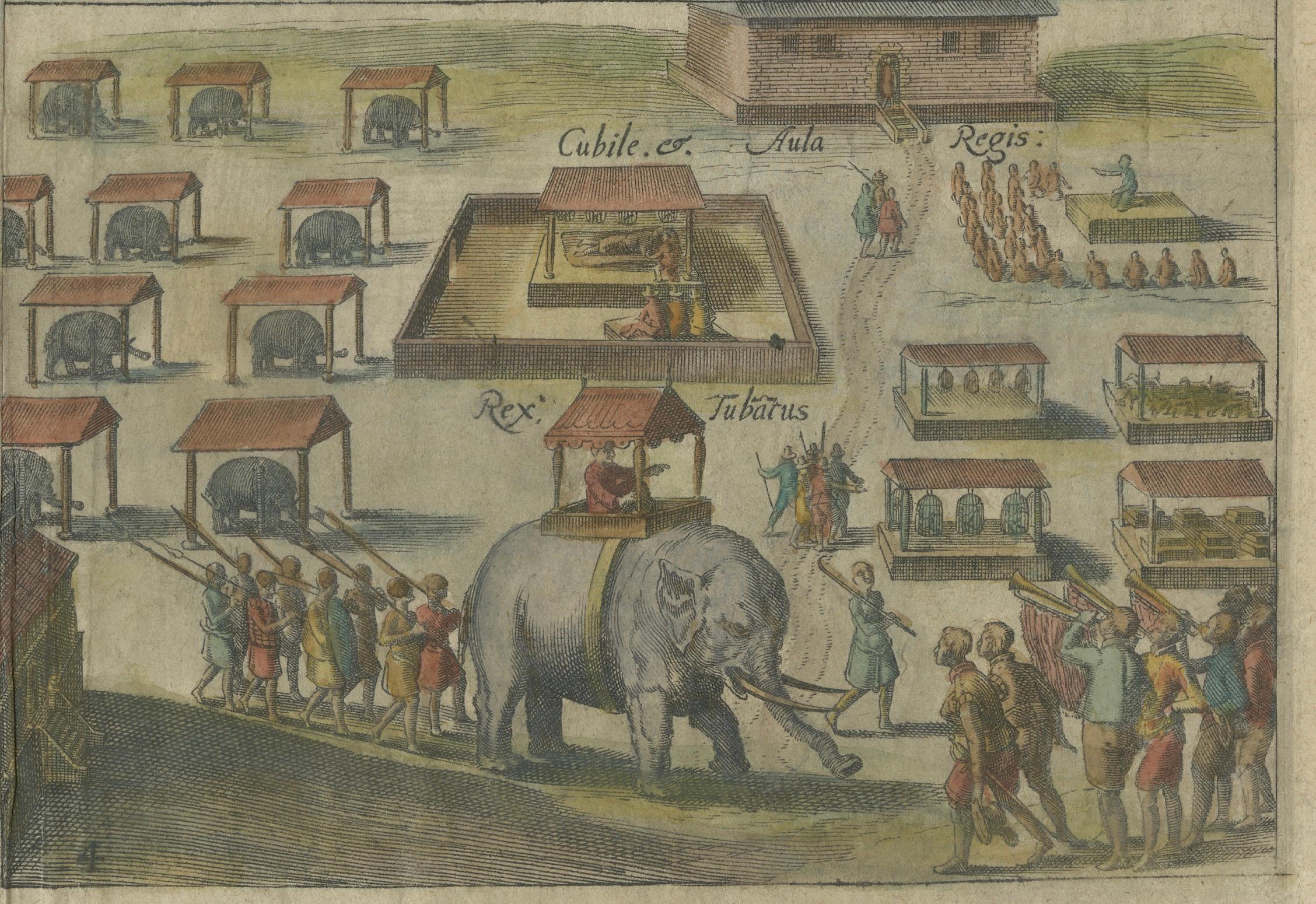 Carta Mauritius, Isole Banda, Ternate e Tuban - Orlers, Leiden 1610 in vendita