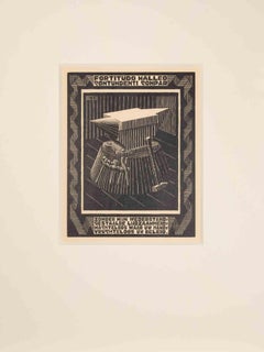 Anvil - Woodcut by Maurits Cornelis Escher - 1931