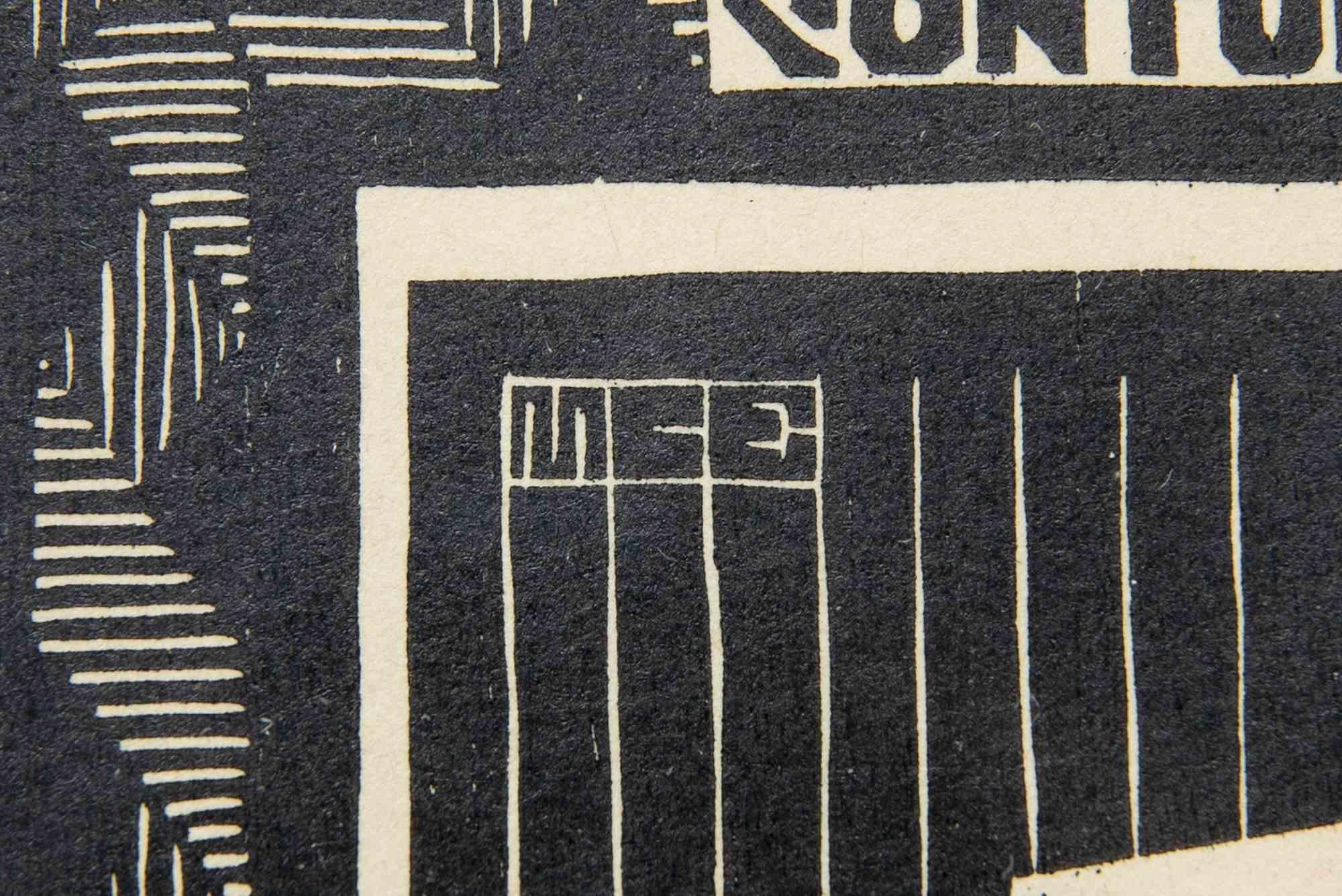 Anvil- Woodcut by Maurits Cornelis Escher - 1931 For Sale 2