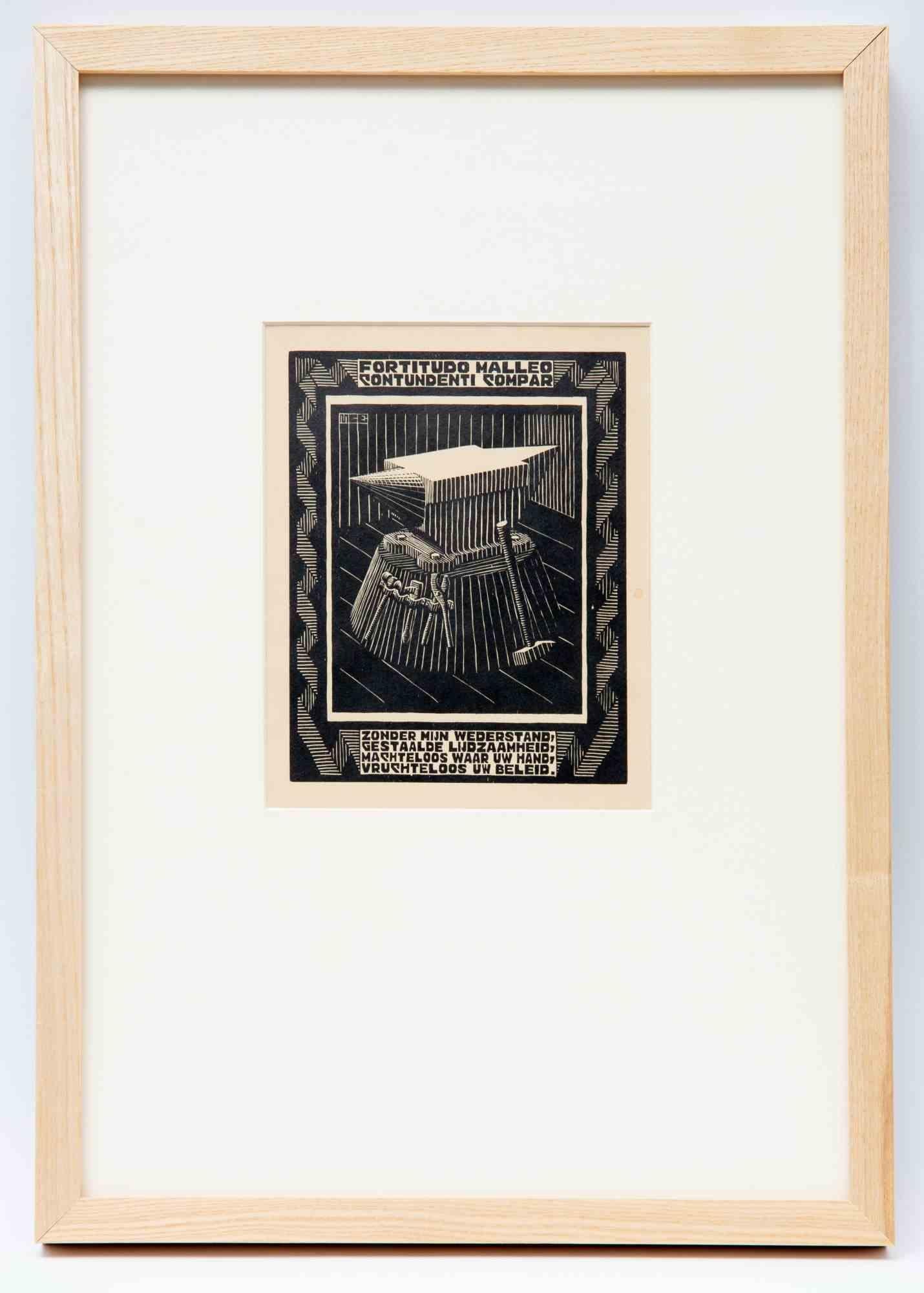 Anvil- Woodcut by Maurits Cornelis Escher - 1931 For Sale 3