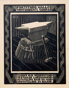 Anvil- Woodcut by Maurits Cornelis Escher - 1931