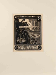 Balance - Woodcut by Maurits Cornelis Escher - 1931