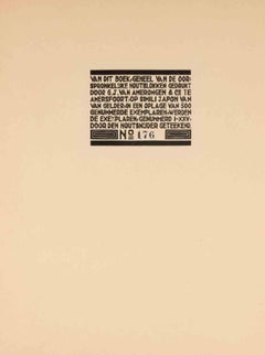 Colophon - Woodcut by Maurits Cornelis Escher - 1931