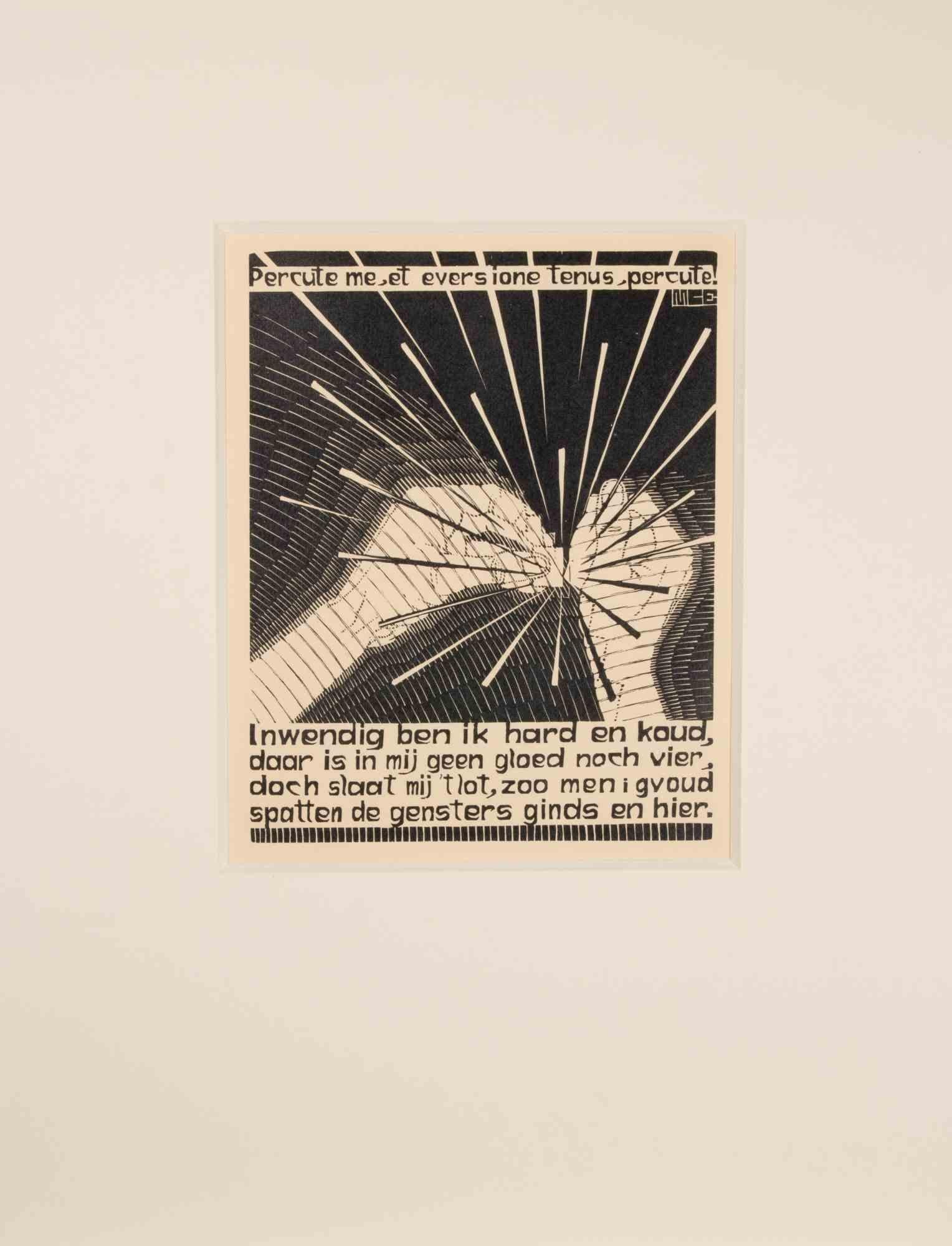 Flint - Woodcut by Maurits Cornelis Escher - 1931 For Sale 1