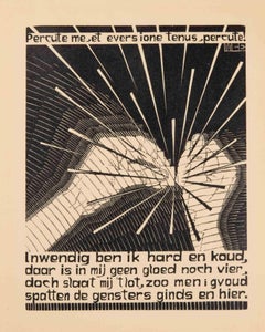 Flint - Woodcut by Maurits Cornelis Escher - 1931