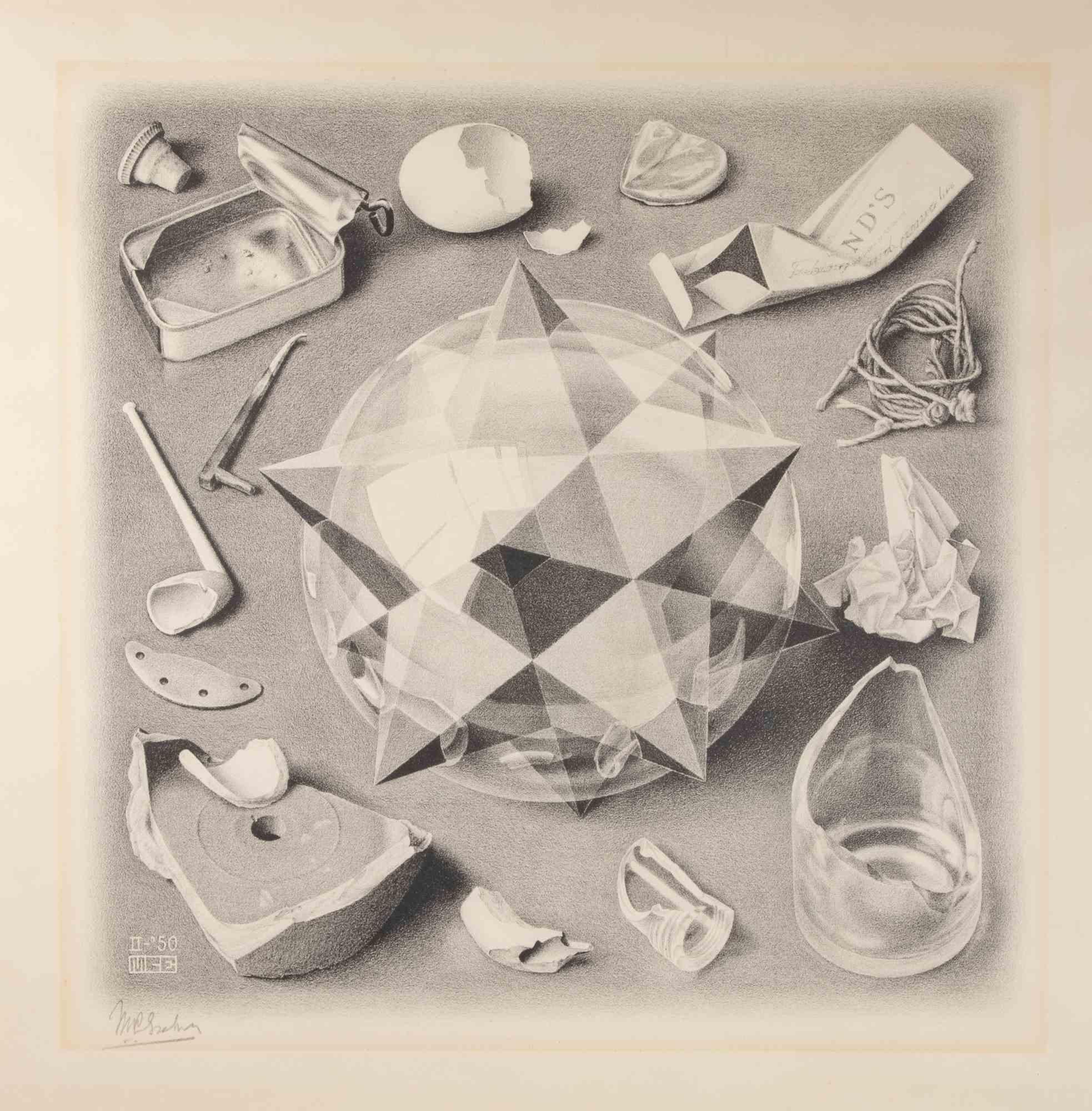 Contrast from Order and Chaos by Maurits Cornelis Escher 1950 For Sale 1