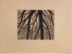 Superficie increspata - Linocut di Maurits Cornelis Escher - 1950