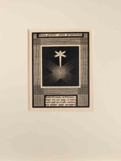 Signpost - Woodcut by Maurits Cornelis Escher - 1931