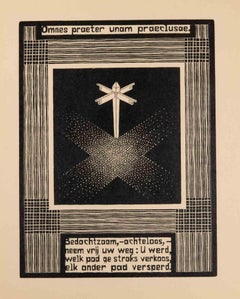 Signpost - Woodcut by Maurits Cornelis Escher - 1931