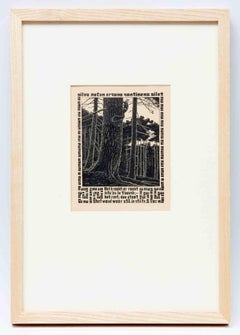 Squirrel - Woodcut by Maurits Cornelis Escher - 1931