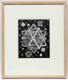 Estrellas/Estrellas - xilografía de Maurits Cornelis Escher - 1948