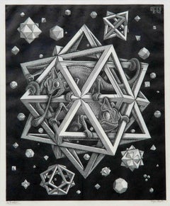 Estrellas/Estrellas - xilografía de Maurits Cornelis Escher - 1948