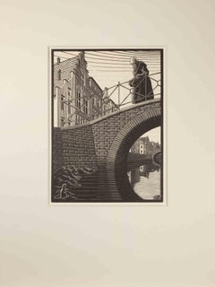 Il ponte - xilografia di Maurits Cornelis Escher - 1932