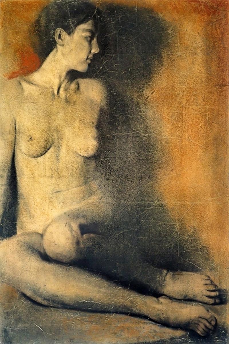Figurative Painting di Maurizio BONFANTI - Nudo Femminile, 2008