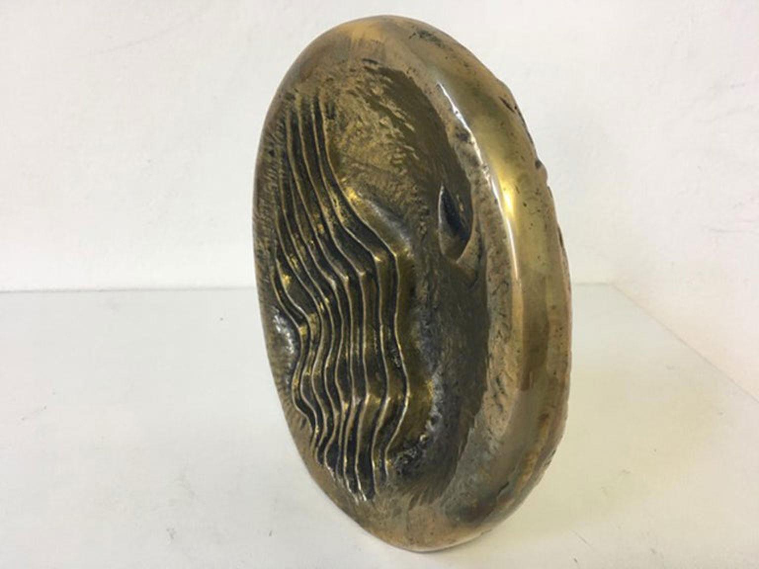 1985 Italia Scultura astratta postmoderna in bronzo la Luna in vendita 5