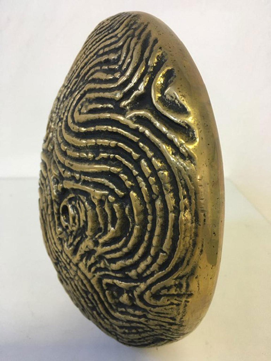 1985 Italia Scultura astratta postmoderna in bronzo la Luna in vendita 11