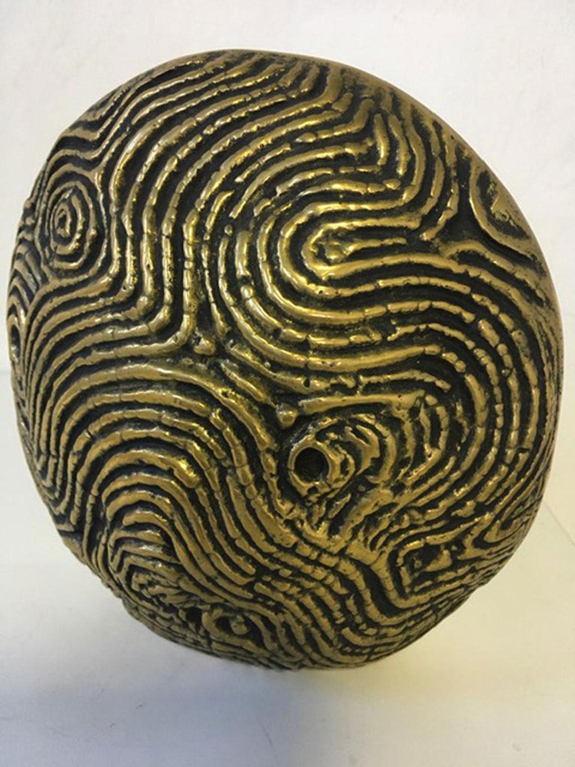 1985 Italia Scultura astratta postmoderna in bronzo la Luna in vendita 12