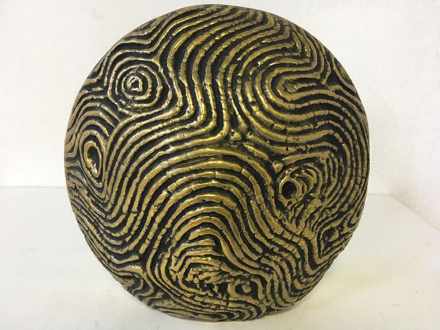 1985 Italia Scultura astratta postmoderna in bronzo la Luna in vendita 2