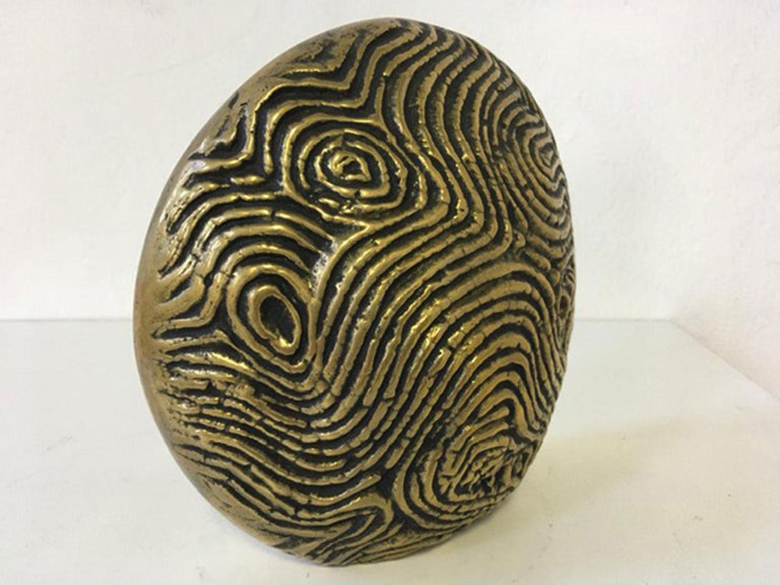 1985 Italia Scultura astratta postmoderna in bronzo la Luna in vendita 3