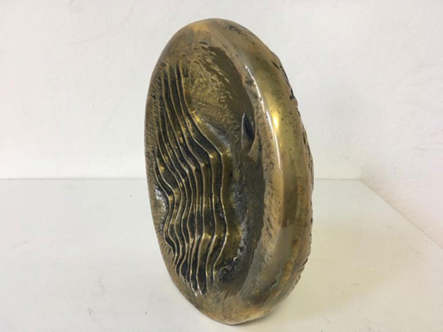 1985 Italia Scultura astratta postmoderna in bronzo la Luna in vendita 4