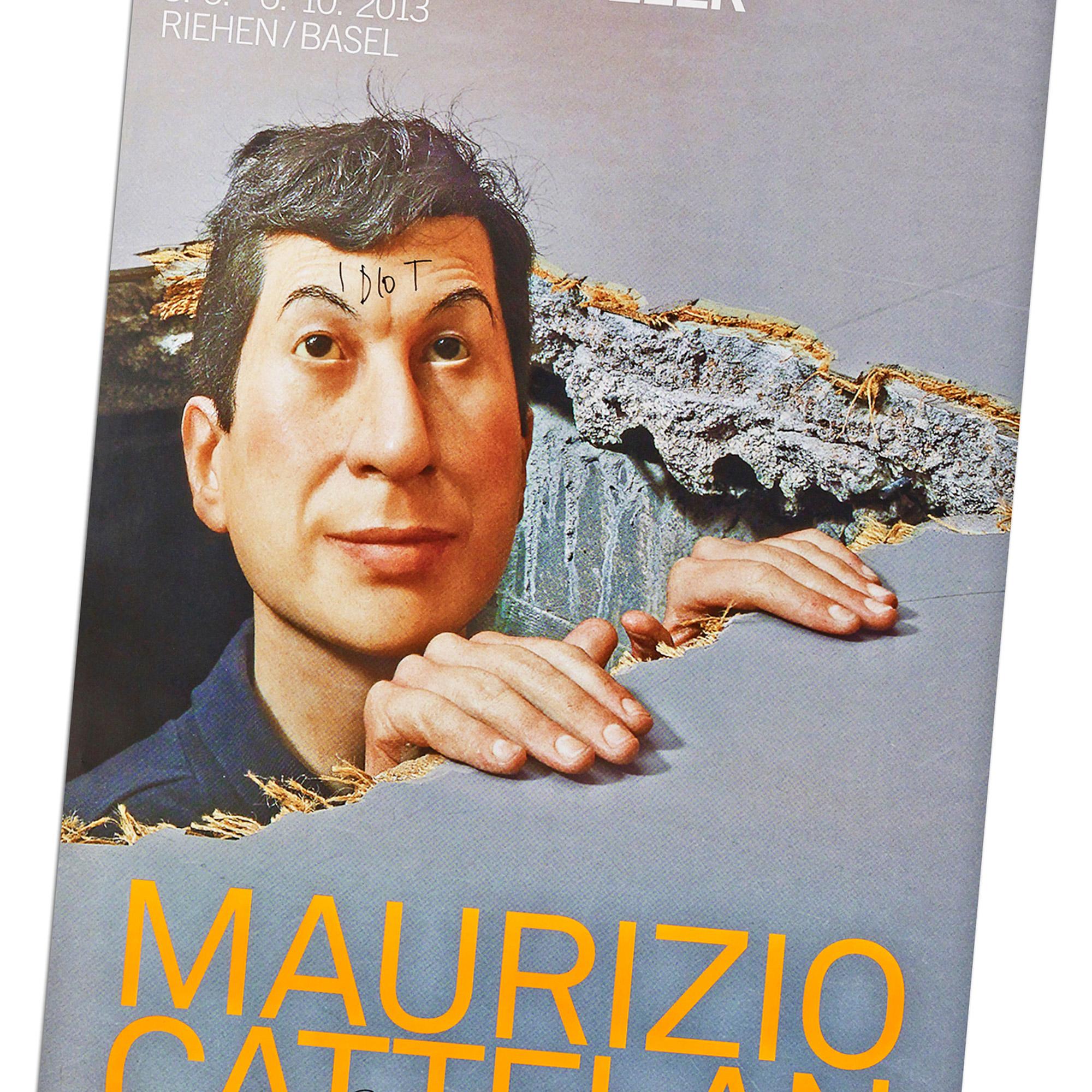 Maurizio Cattelan, Limited Edition Poster, Hand-Signed, Contemporary Pop Art For Sale 2