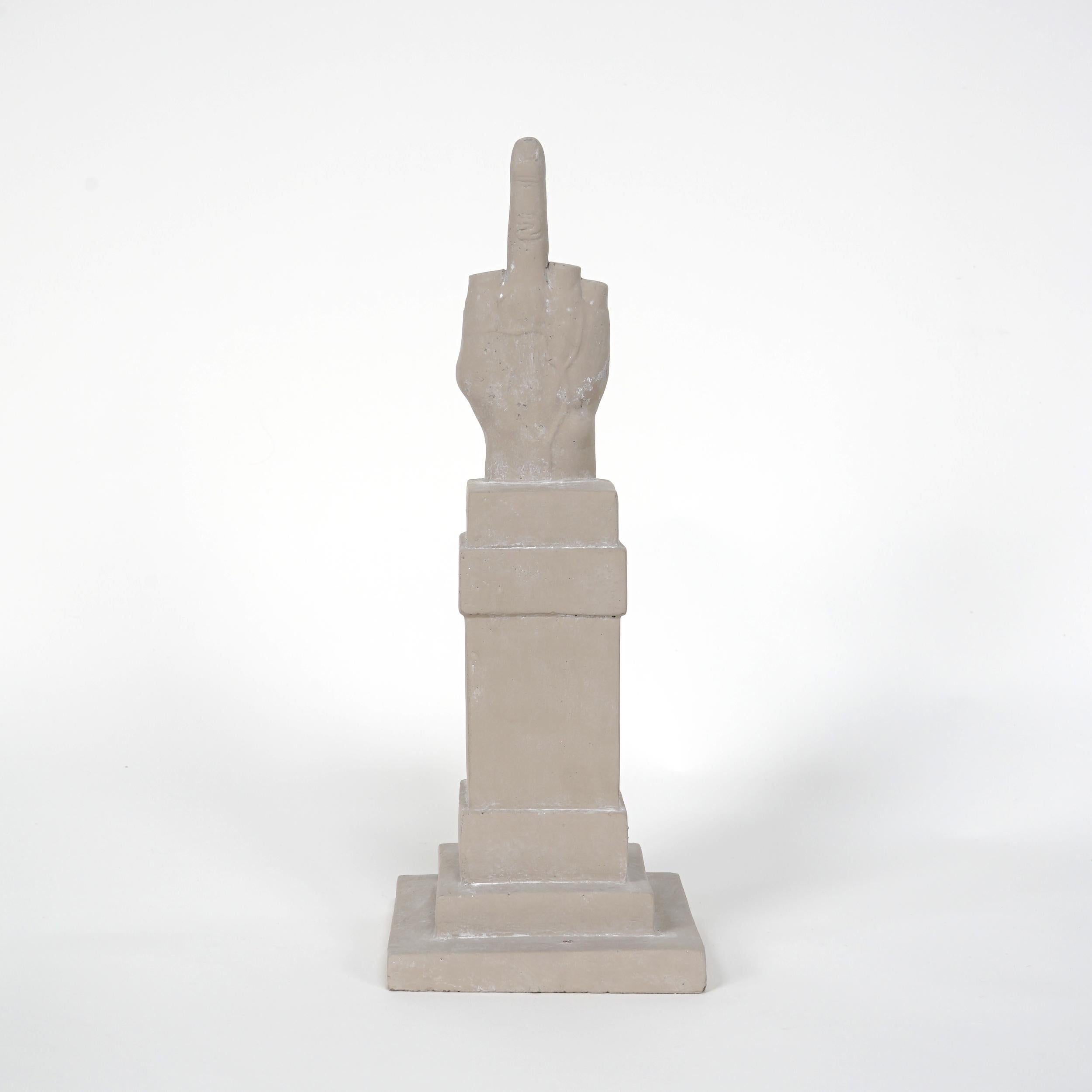 L.O.V.E. Sculpture by Cattelan, reproduction of the statue in Piazza Affari