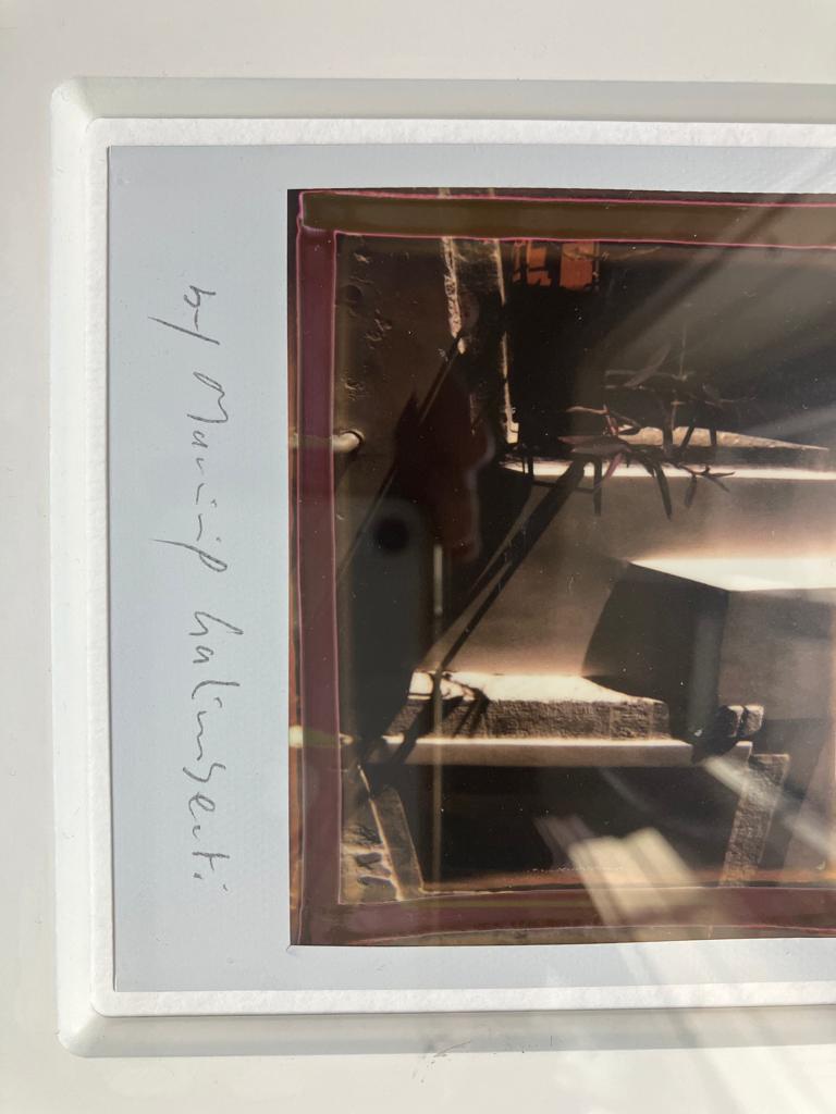 Una polaroid unica di Maurizio Galimberti, dedicata a Venezia, è stata eseguita nel 1997 e pubblicata in un prestigioso catalogo edito da Contrasto. L'interno, scelto dall'artista come soggetto intimista, è catturato attraverso una luce ambigua e