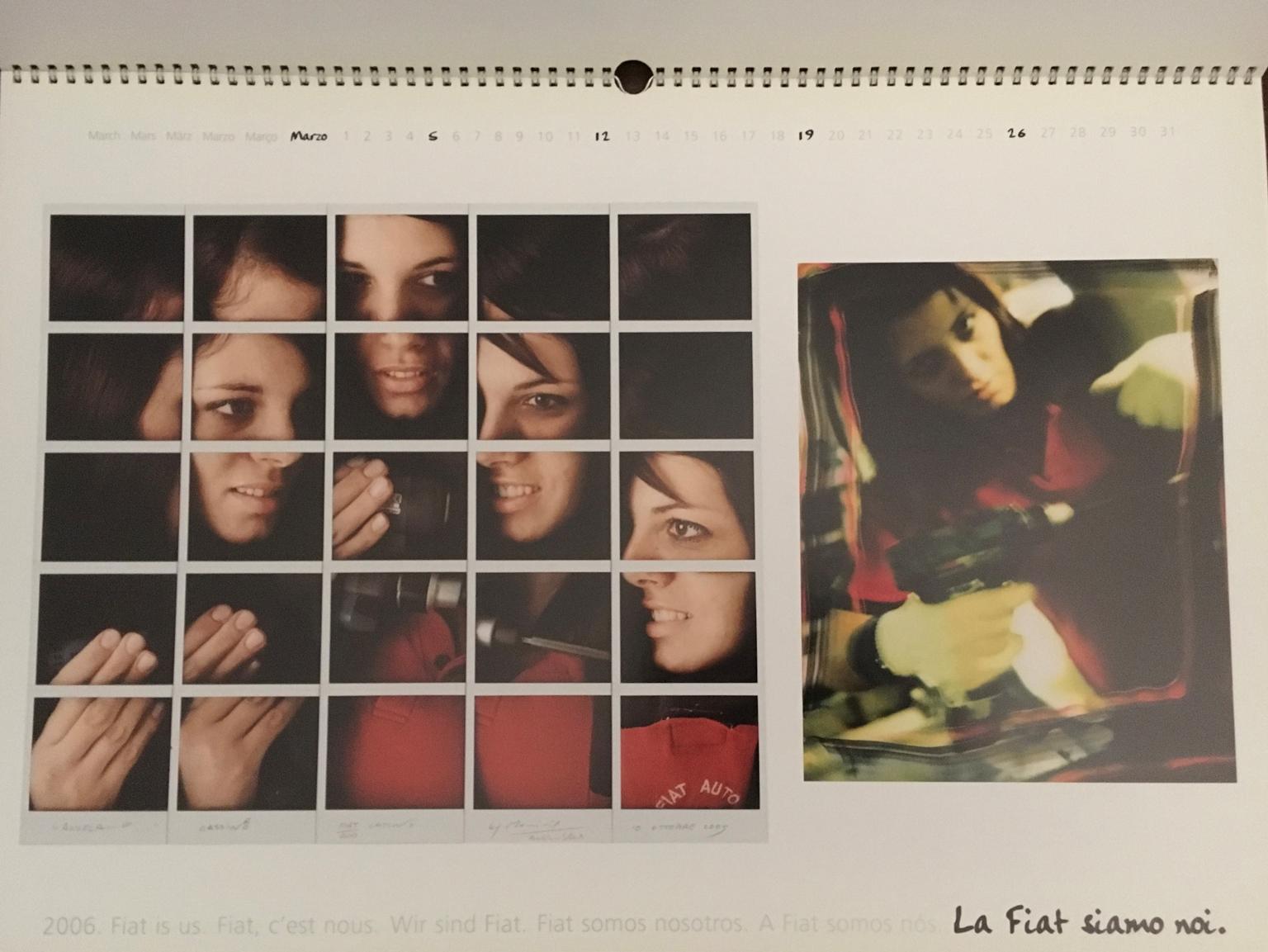 We're FIAT Maurizio Galimberti FIAT Calendar 2006 Pop Polaroid Prints on Paper For Sale 1