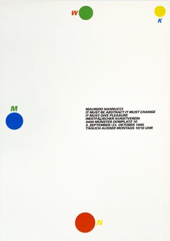 1988 Vintage Exhibition Poster Westfälischer Kunstverein ( It must be abstract )
