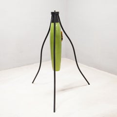 Maurizio Pellegrin Tripod Prototype Green Murano Glass Floor Lamp 1984
