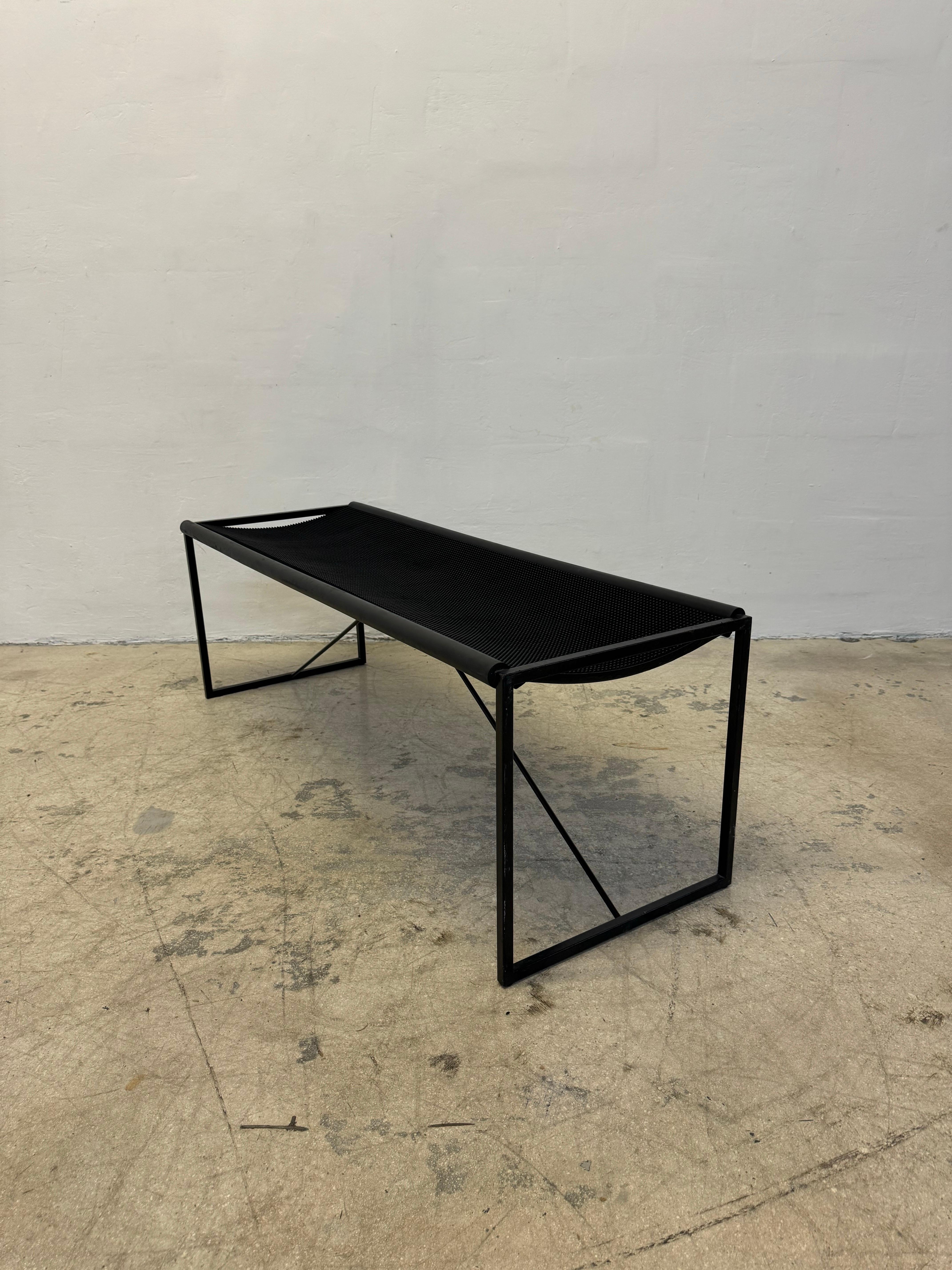 Maurizio Peregalli Modernist Bench for Zues, Italy 1980s In Fair Condition For Sale In Miami, FL