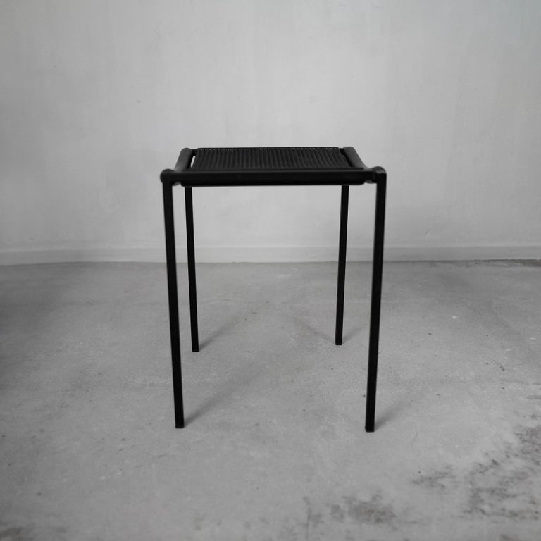 Minimalistic avant-garde stool by Maurizio Peregalli for Zeus, 1984.