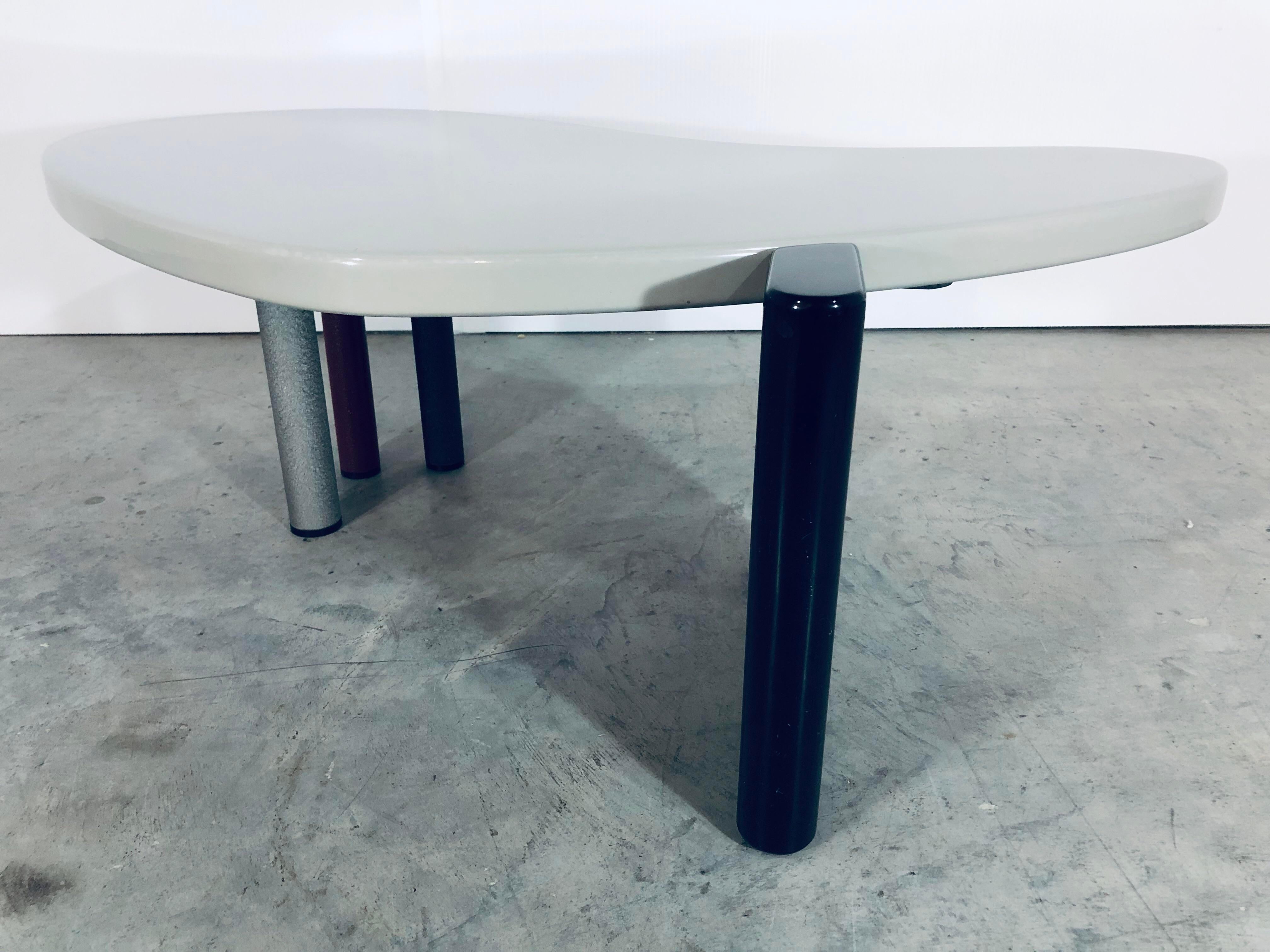 Post-Modern Maurizio Salvato “Nuvole” Boomerang Table for Saporiti