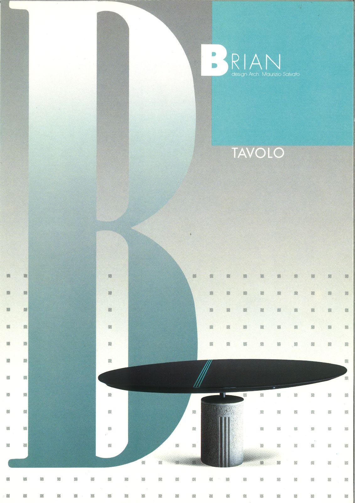 Maurizio Salvato Oval table mod Brian with sculptural stone foot, Saporiti 1970s For Sale 7