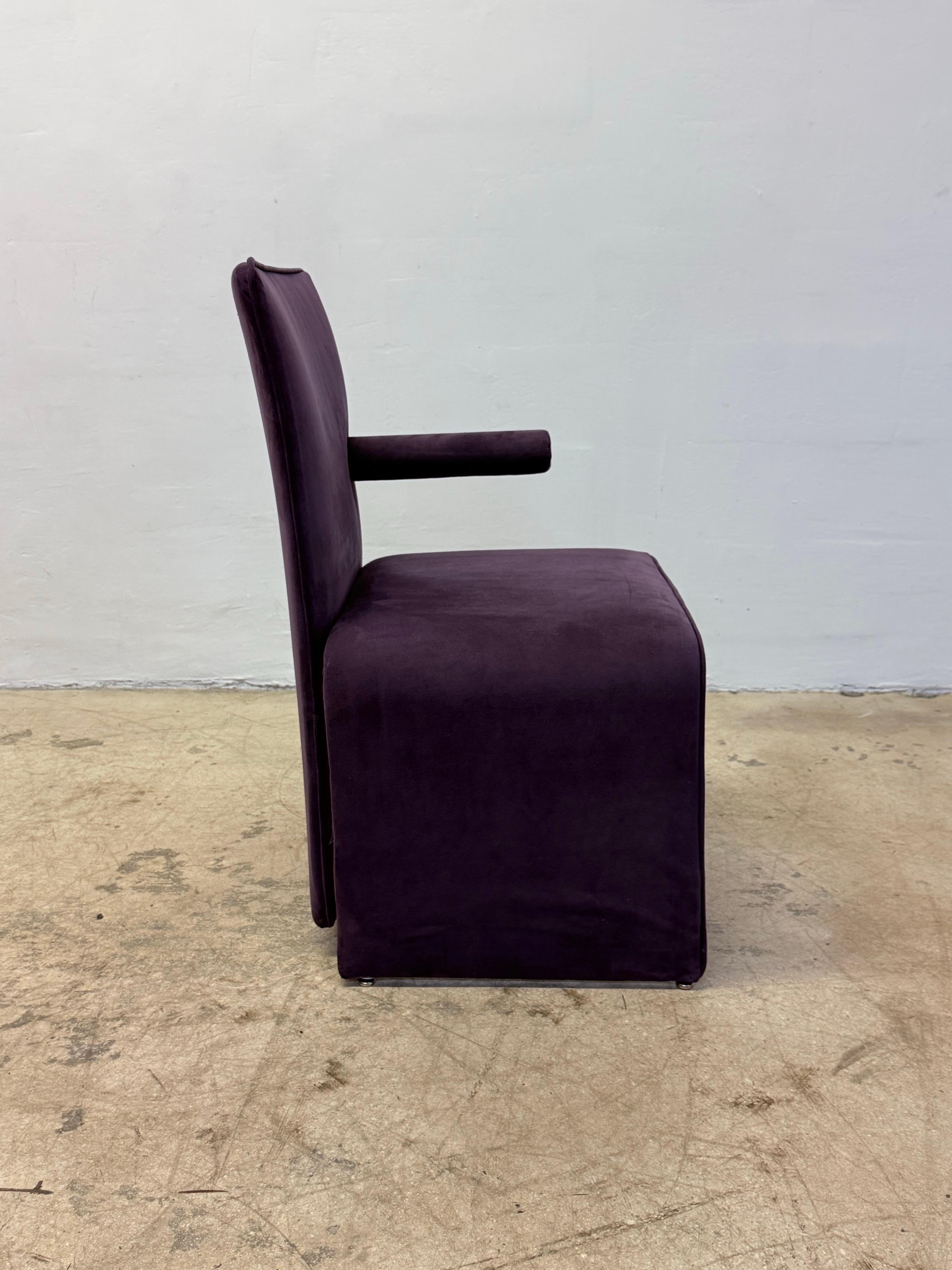 Chaises pointues postmodernes Maurizio Salvato pour Saporiti Italia - Lot de quatre Bon état - En vente à Miami, FL