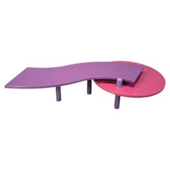 Maurizio Salvato Rotating Burlwood Coffee Table for Saporiti Italia, 1980s
