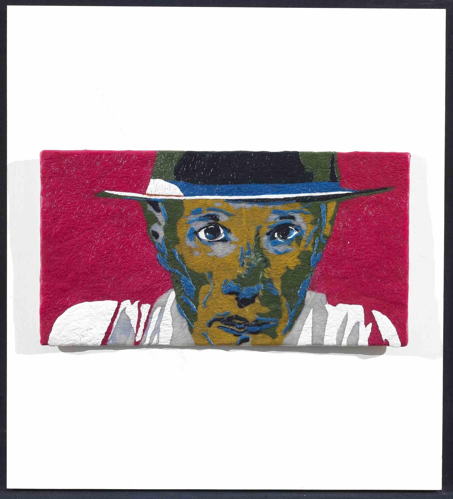 G. Beuys is an original Contemporary Arwork realized by the Italian artist Maurizio Savini (b. Rome, 1962) in 2014. 

Original Encaustic of chewing gum on board. 

Hand-signed by the artist on the back of the artwork. 

The Certificate of