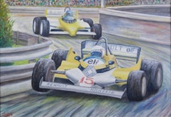XX Century F1 Grand Prix Maurizio Scarpari Racing Cars Benetton Oil on Canvas