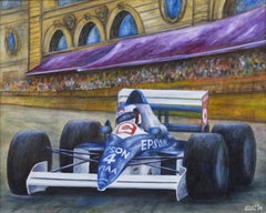 XX Century F1 Grand Prix Maurizio Scarpari Racing Cars Williams Oil on Canvas