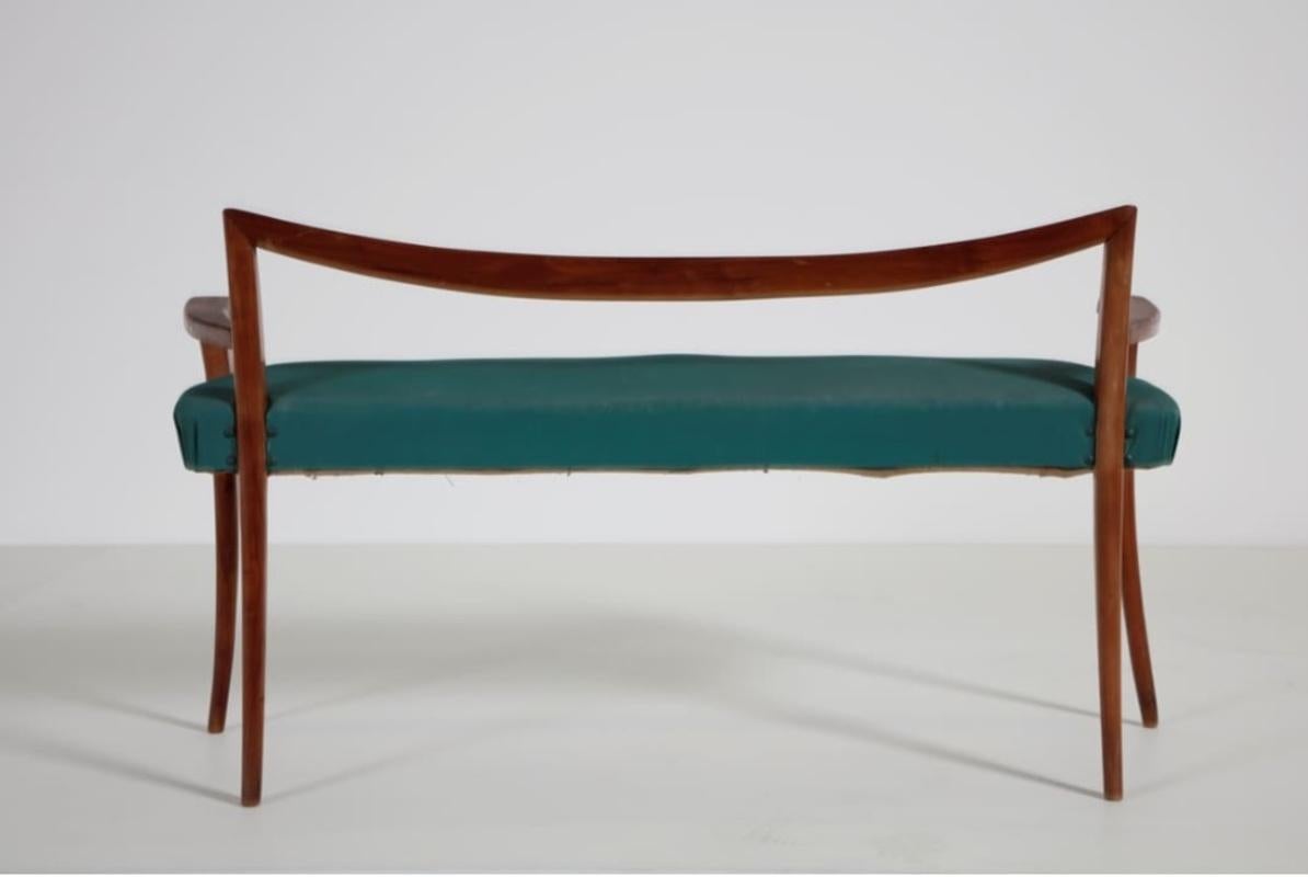 Maurizio Tempestini Bench in Cherry Wood Italian Manufacture, 1950s In Good Condition In Montecatini Terme, IT